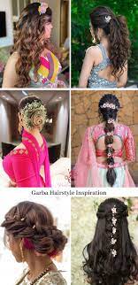 Garba Hairstyles Navratri Hairstyles Navratri Inspiration Hair Styles Night Hairstyles Hairstyles For Indian Wedding