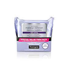 Neutrogena makeup remover cleansing towelettes, 25 count 2 of 2. Buy Neutrogena Makeup Remover Night Calming Cleansing Towelettes Disposable Nighttime Face Wipes To Remove Dirt Oil Makeup 25 Ct Twin Pack Online In Madagascar B08jnthz75