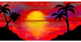 How to draw a beautiful sunset using wax crayons. Sunset Drawing Gallery And How To Draw Videos