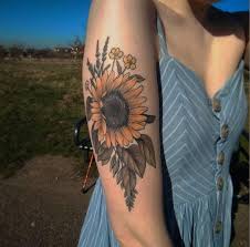 32 Sunflower Tattoo Ideas And Meanings For Flower Lovers Sunflower Tattoo Sunflower Tattoo Shoulder Sunflower Tattoo Thigh