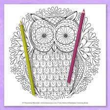 Owl coloring pages for adults. Free Adult Coloring Pages Detailed Printable Coloring Pages For Grown Ups Art Is Fun