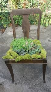 Bepflanzter Stuhl Garten Gartengestaltung Garten Ideen