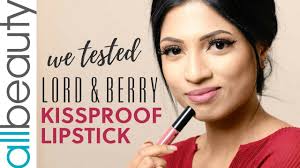 Add us to your preferred senders list and check your spam mail for order confirmation. We Tested Lord Berry Kissproof Lipstick Youtube