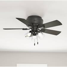 42 Crestfield 5 Blade Flush Mount Ceiling Fan With Pull Chain And Light Kit Included Reviews Joss Main