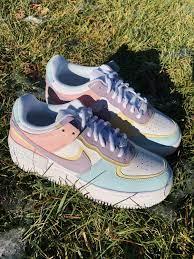 Entdecke die neuen farben und styles aus der nike air force 1 kollektion! Pastel Multi Colour Custom Nike Air Force 1 Shadow Af1s Nike Air Air Force Nike Air Force 1 Custom