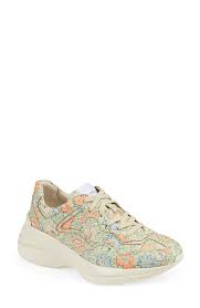 Unboxing and on feet sneaker review for the gucci ace floral sneaker. Women S Gucci X Liberty London Rhyton Floral Print Sneaker Editorialist