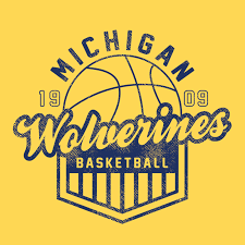Official twitter of university of michigan men's basketball. Basketball Shield University Of Michigan Basic Cotton Short Sleeve T S Underground Printing