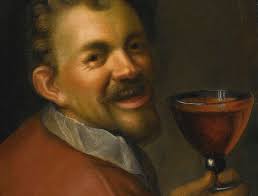 Self-portraits with wine