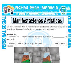 Recordamos la importancia de estimular la lectoescritura. Arte Inca Para Cuarto De Primaria Fichas Para Imprimir