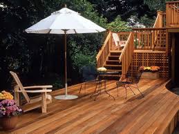 These love the pallet deck and the refreshing patio decor! Wood Decking Materials Hgtv