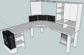 I tried to research so many ways i could diy this desk that i had made up in my head. Blkfxx S Computer Desk Build Computer Desk Design Diy Computer Desk Ikea L Shaped Desk