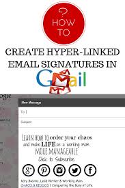 How To Create Hyper Linked Email Signatures In Gmail Business Blog Blog Social Media Blog Writing