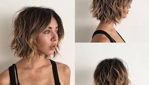 With a variety of lengths and finishes, there's, for sure. Sexy Layered Bob With Curtain Bangs And Undone Wavy Texture With Balayage The Latest Hairstyles For Men And Women 2020 Hairstyleology