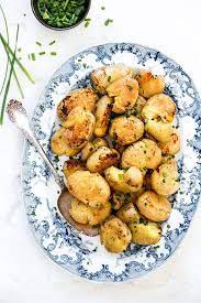 Crispy Smashed Potatoes With Miso Butter Floating Kitchen Recipe Crispy Smashed Potatoes Miso Butter Vegetarian Recipes