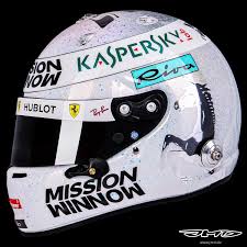 Sebastian vettel new full scale helmets. In Pictures Sebastian Vettel S Twinkling In The Night Helmet For The Abu Dhabi Gp