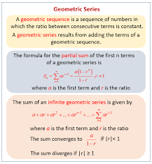 General formula for the partial sum of the series $\sum_{i=1}^\infty \ln\frac{k(k+2)}{(k+1)^2}$ Geometric Series Examples Solutions Videos Worksheets Games Activities
