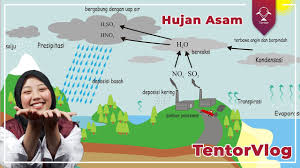 Gambar proses terjadinya hujan asam. Mengenal Hujan Asam Kepografi Youtube