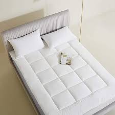 Zpee Thickened Collapsible Mattress Anti Dust Anti Allergy Mattress Topper Elasticated Corner Straps Luxury Bed T In 2020 Luxury Bedding Firm Mattress Mattress Topper