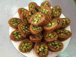 كنافة مبرومة بالفستق الحلبي recettes de cuisine cuisine patisserie