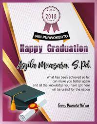 Nov 11, 2019 · for a birthday or graduation, you might keep the tone upbeat, focusing on how excited you are to start a new chapter. Piagam Sertifikat Ucapan Wisuda Cdr Kumpulan Desain Grafis Coreldraw Desain Banner Wisuda Bahagia