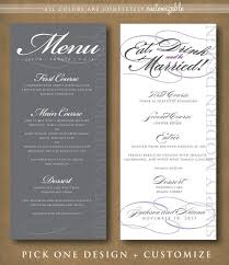 Modern And Elegant Wedding Dinner Menu Cocktail Menu Bar Etsy In 2020 Wedding Menu Wedding Dinner Menu Cocktail Menu