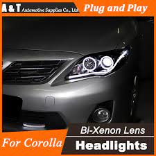 A T Car Styling For Toyota Corolla Altis Led Headlights 2011 2013 Drl Lens Double Beam H7 Hid Xenon Bi Xenon Lens Toyota Corolla Corolla Altis Led Headlights