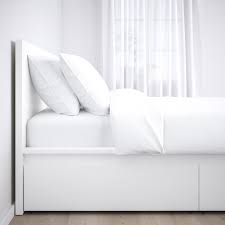 Das günstigste angebot beginnt bei 30. Malm Bettgestell Hoch Mit 2 Schubkasten Weiss Ikea Deutschland Malm Bett Verstellbare Betten Weisse Bettwasche