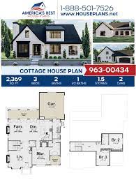 House Plan 963-00434 - Cottage Plan 2369 Square Feet 3 Bedrooms 25 Bathrooms Cottage House Plans Craftsman House Plans Traditional House Plans