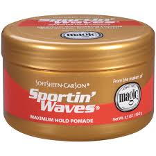 The hair around the crown of the head is blown out. Softsheen Carson Sportin Waves Maximum Hold Hair Pomade 3 5 Oz Walmart Com Walmart Com