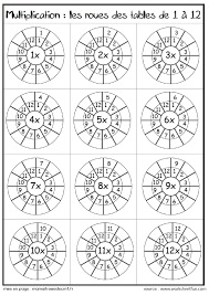 Les Tables De Multiplication Sous Forme De Roues Ma Maitresse De Cm1 Cm2 Tablas De Multiplicar Ejercicios Tablas De Multiplicar Y Tablas De Multiplicacion