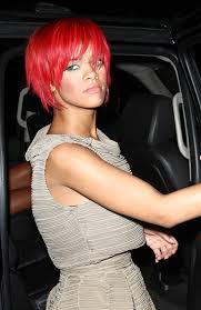 Rihanna wierd bob cut long bangs. More Pics Of Rihanna Short Straight Cut 3 Of 16 Short Hairstyles Lookbook Stylebistro