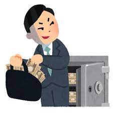 泥棒 イラスト 無料 会社の金庫からこっそりお金を イラスト フリー素材 イラスト 無料 イラスト