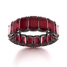 Black gold ruby engagement rings. Emerald Cut Ruby Rings In Black Gold Diamondere