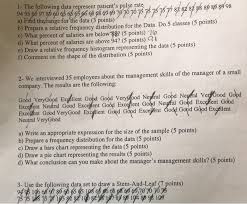 Solved 1 The Following Data Represent Patients Pulse Ra