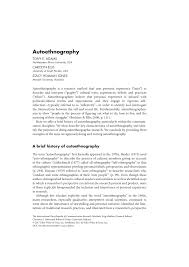 It is not intended for promotion any illegal things. Pdf Autoethnography