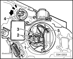 Maybe you would like to learn more about one of these? Skoda Workshop Manuals Fabia Mk2 Vehicle Electrics Electrical System Lights Lamps Switches Outside Headlights Halogen Headlights Replacing Light Bulbs In The Halogen Headlight As