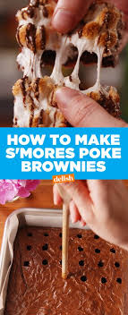 S Mores Poke Brownies Are Insane Recipe Eat Dessert Desserts Brownie Recipes