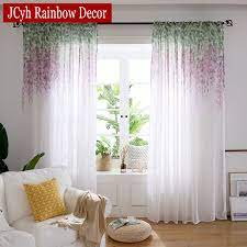 With in floor bathtubs and luxury furniture the atmosphere they. Country Style Wisteria Purple Flower Tulle Curtains For Living Room Bedroom Kitchen Window Screens Modern Sheer Curtains Rideaux Curtains Aliexpress