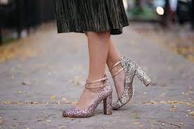 How To Wear Kate Spade Glitter Pumps In The Fall Bows Sequins