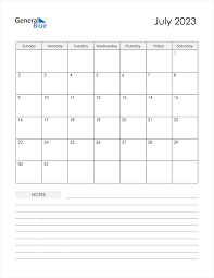 july 2023 calendar pdf word excel