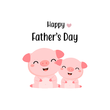 Milhões de vetores ✔ preços acessíveis. Cartao De Dia Dos Pais Feliz Paizinho Bonito E Bebe Dos Desenhos Animados Do Porco 540228 Vetor No Vecteezy