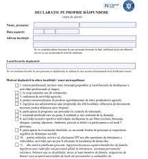 Semnez această declarație pe propria răspundere și îmi asum să respect toate prevederile cunoscând dispoziţiile legale cu privire la falsul în declaraţii, declar pe proprie răspundere, că. DeclaraÈ›ia Pe Propria RÄƒspundere Pentru IeÈ™irea Din Localitate S A Schimbat Din Nou DescarcÄƒ Modelul Financial Intelligence