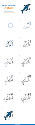 Leave a space for the front fin. How To Draw A Shark Step By Step Easy Drawing Guides Drawing Howtos