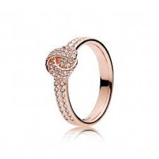 Pandora Rose Sparkling Love Knot Ring Clear Cz Joias Pandora Acessorios Femininos Aneis Da Moda