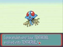 pokemon tentacool evolves in pokemon sapphire youtube