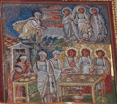 The Hospitality of Abraham: Mosaic in Santa Maria Maggiore