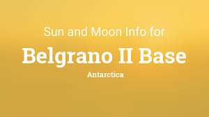 Get the antarctica weather forecast. Sun Moon Times Today Belgrano Ii Base Antarctica