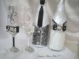 как сделать бокалы на свадьбу своими руками жених и невеста Yarmarka Masterov Ruchnaya Rabota Handmade Svadebnye Aksessuary Svadebnye Ukrasheniya Svoimi Rukami Svadebnye Ukrasheniya