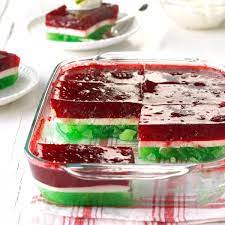 12 deliciously healthy christmas salad recipes. Layered Christmas Gelatin Recipe How To Make It Taste Of Home