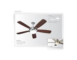 52 monte carlo discus roman bronze led outdoor ceiling fan. Monte Carlo 5di52rbd L Roman Bronze Five Bladed 52 Inch Ceiling Fan Blades And Light Kit Included Lightingdirect Com